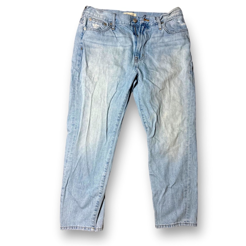 Madewell Faded Light Blue Straight-Leg Jeans